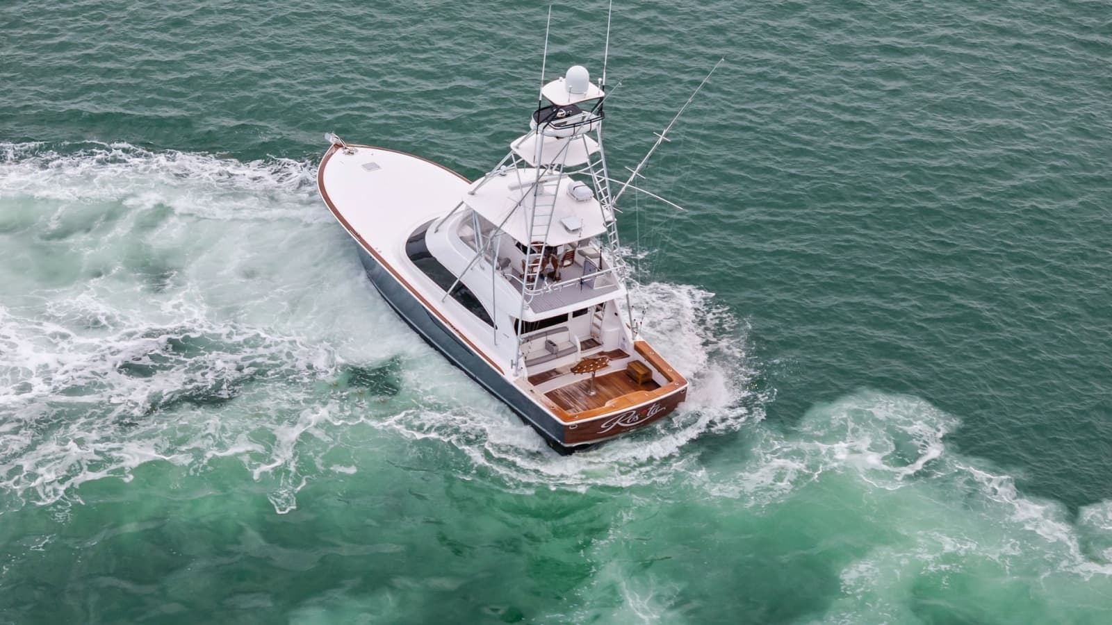 Aerial View of Viking 55 Convertible