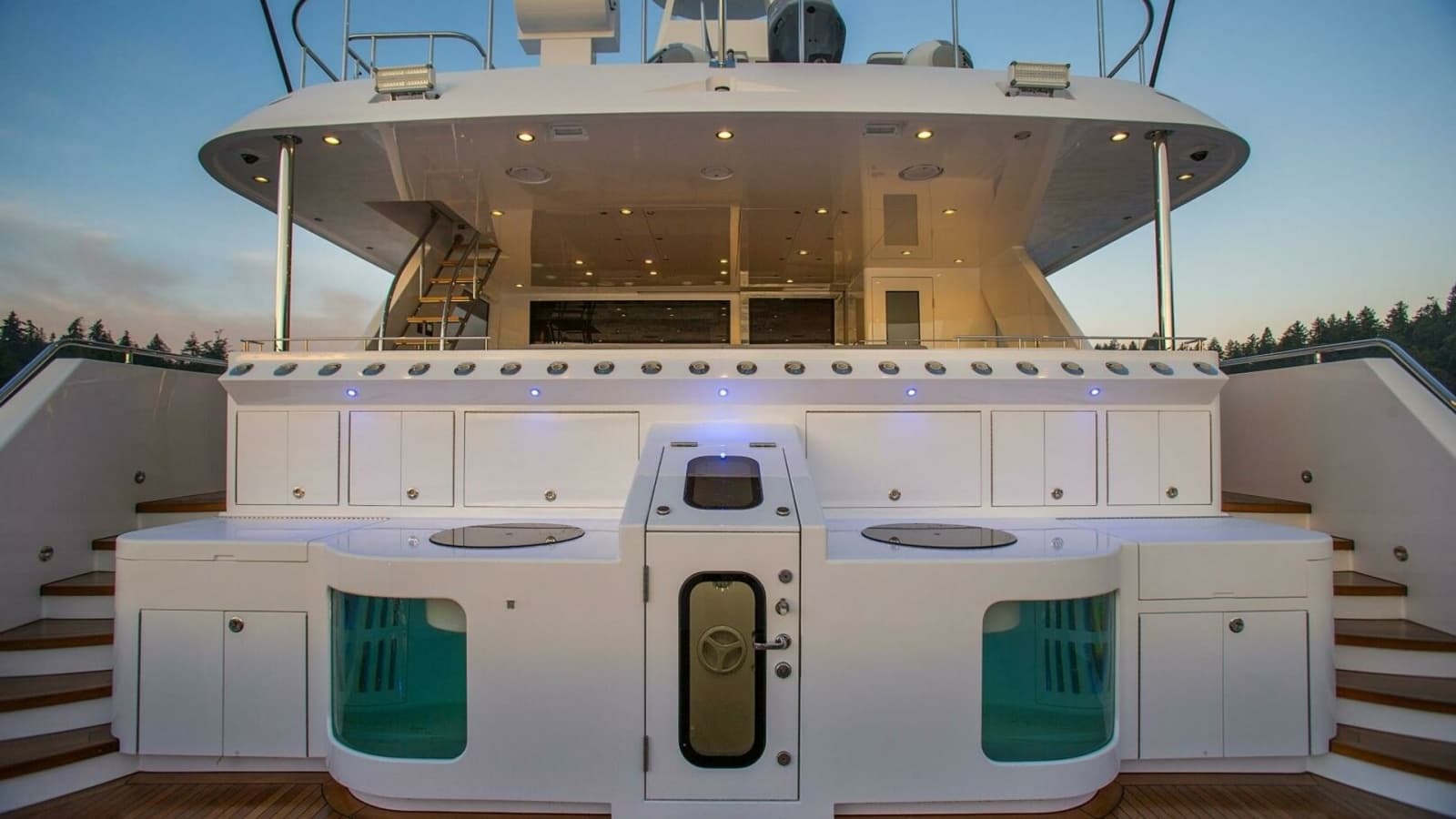 2019 Nordlund 115 Expedition Yachtfisher "Cazador" - Expansive Aft Deck with Teak Flooring