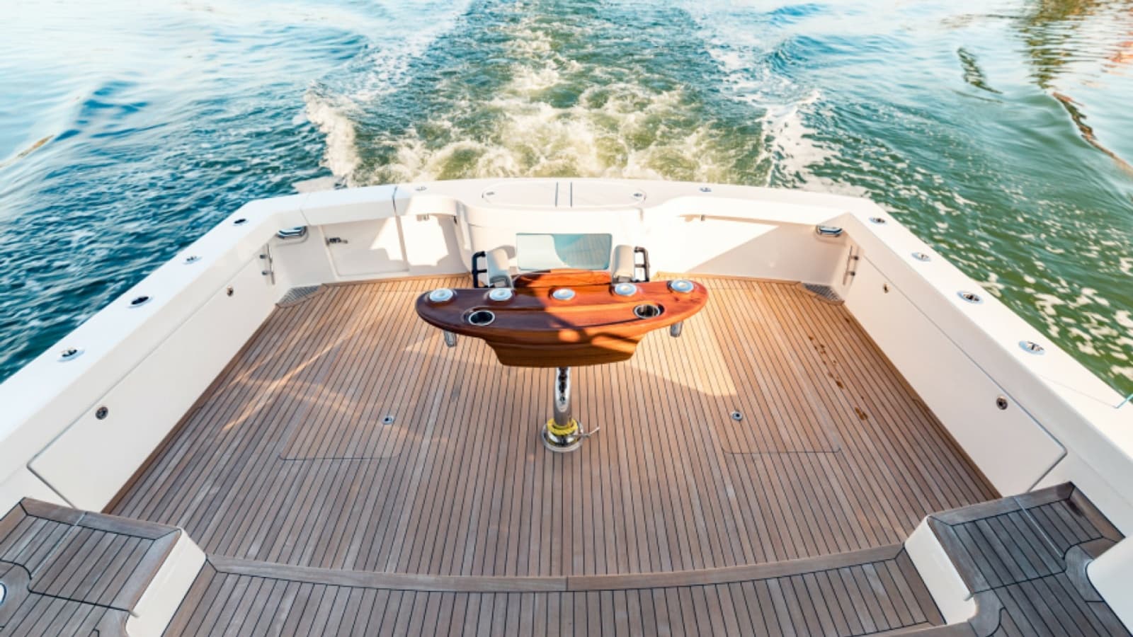 2020 Bertram 61 Convertible "SINE METU" - Teak Aft Deck