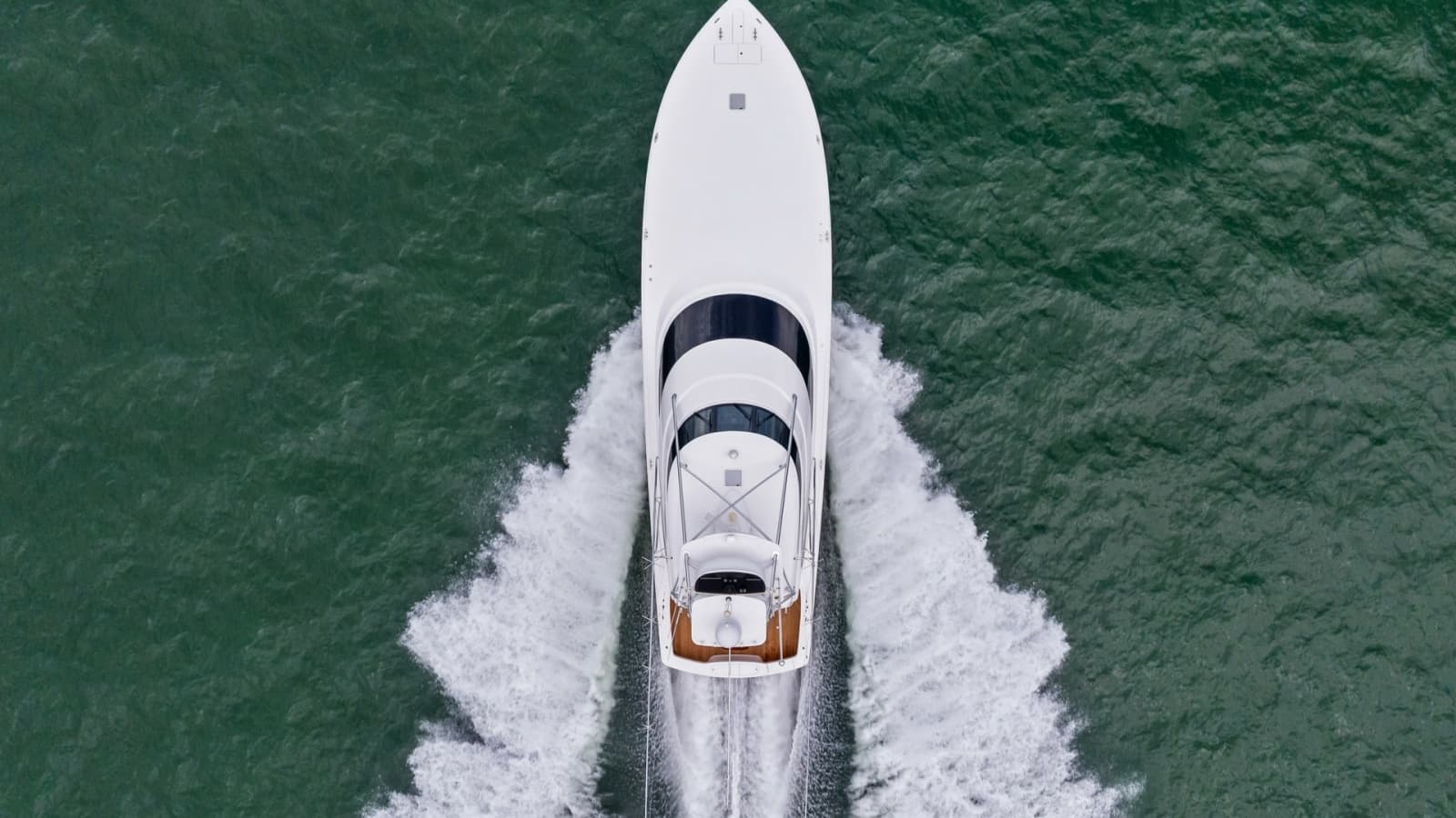 Aerial View of Viking 72 Enclosed Bridge