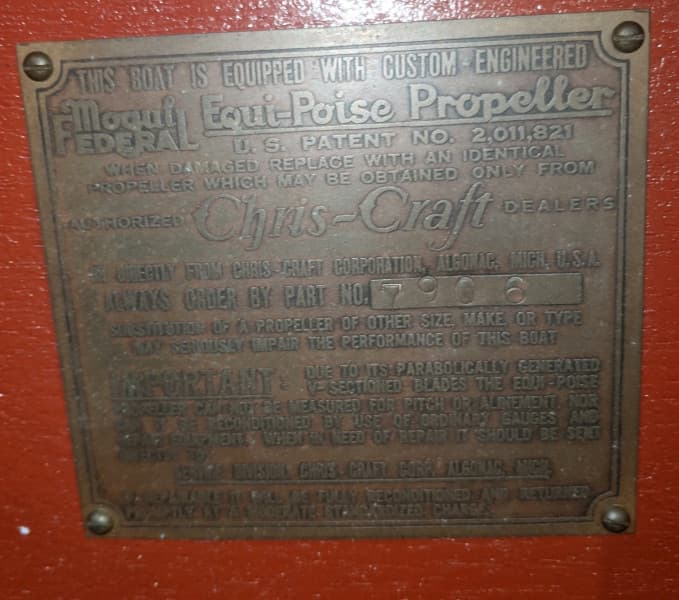 1937 Chris-Craft Runabout Deluxe