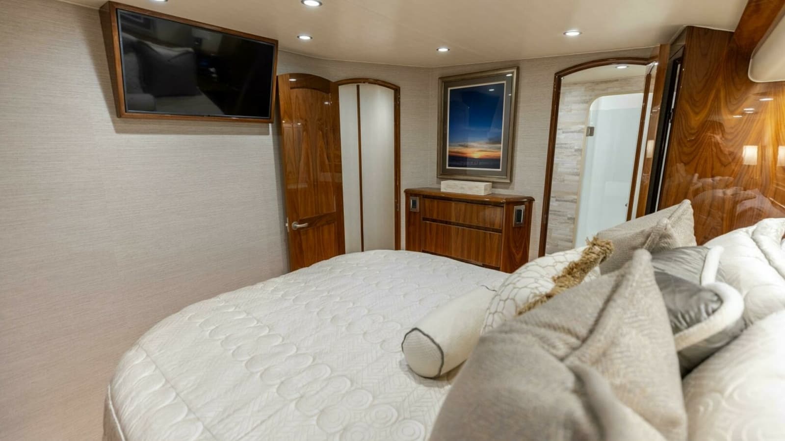 2018 Viking 62 Convertible- Da'Grits-Master Stateroom