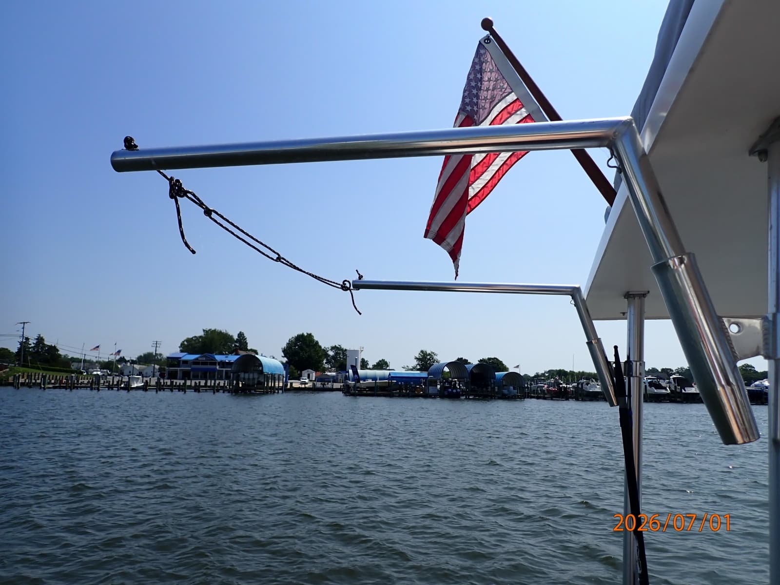 35' Great Harbour tender davits