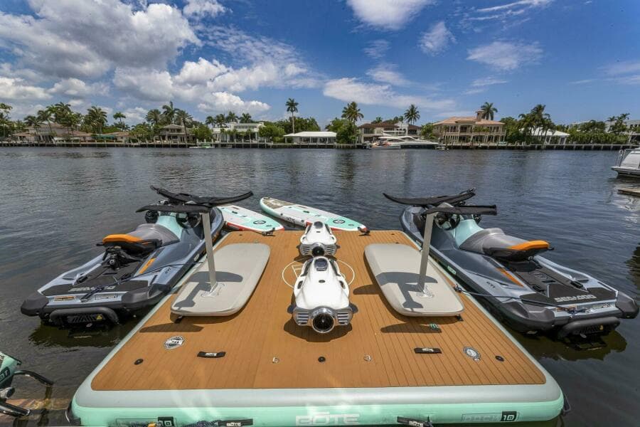 2012 Princess 104 - inflatable dock