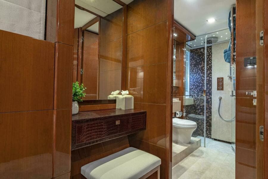 2012 Princess 104 - Twin stateroom head