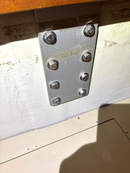 Starboard chain plate