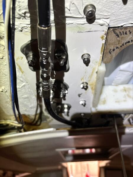 Mast wiring access