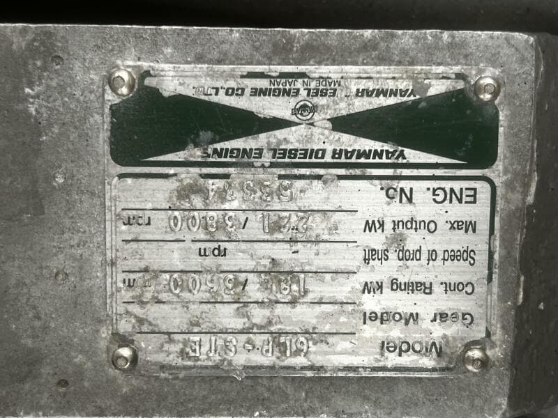 LITTLE EVA_Yanmar Engine Tag