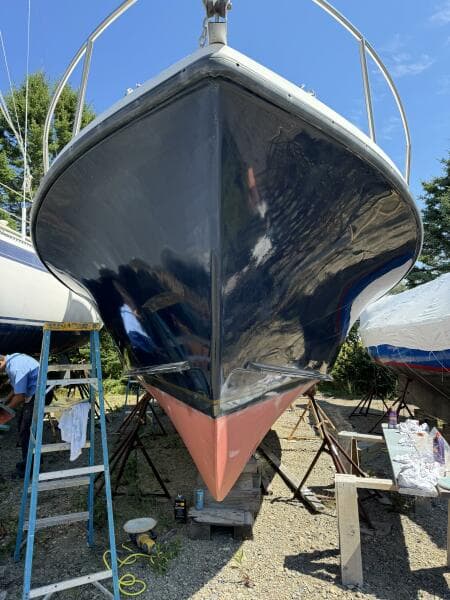 At the bow