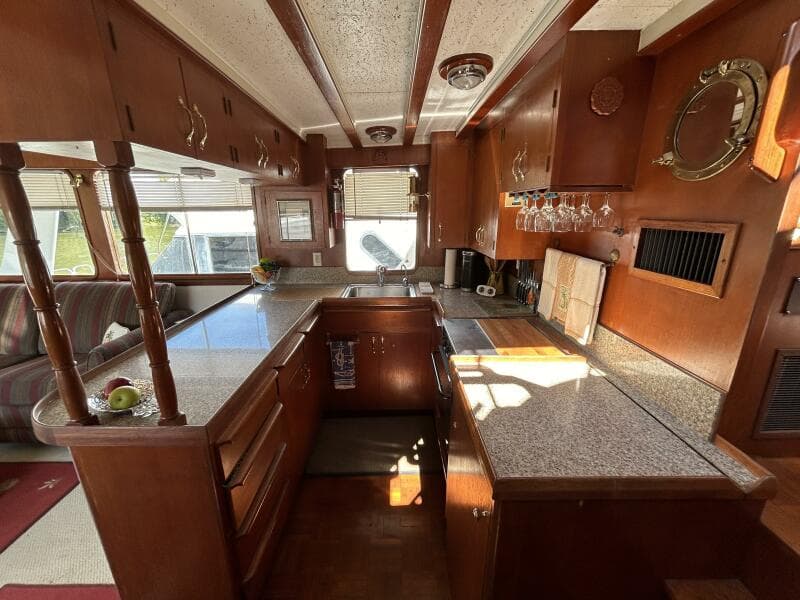 49' DeFever galley2