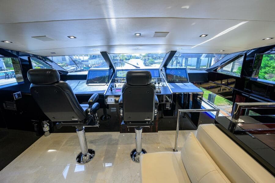1997 Broward 108 Raised Pilothouse