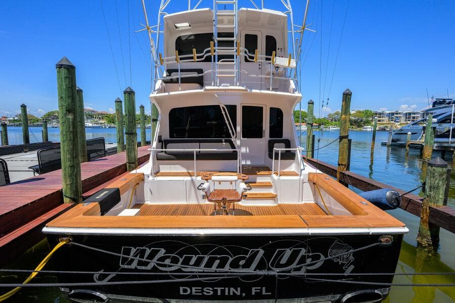 2004 Viking 65 Enclosed Bridge w/Tower yacht docked in Destin, FL.