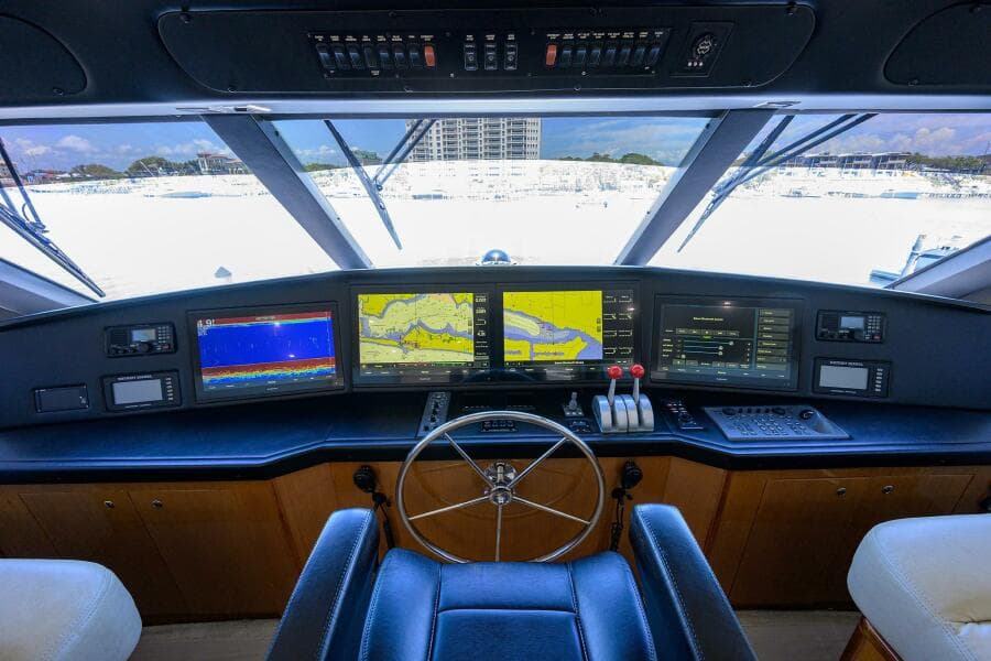 2004 Viking 65 Enclosed Bridge w/Tower