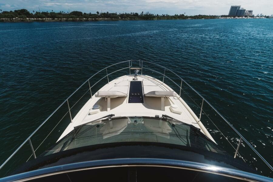 2015 Beneteau Monte Carlo 5 yacht cruising on open water.