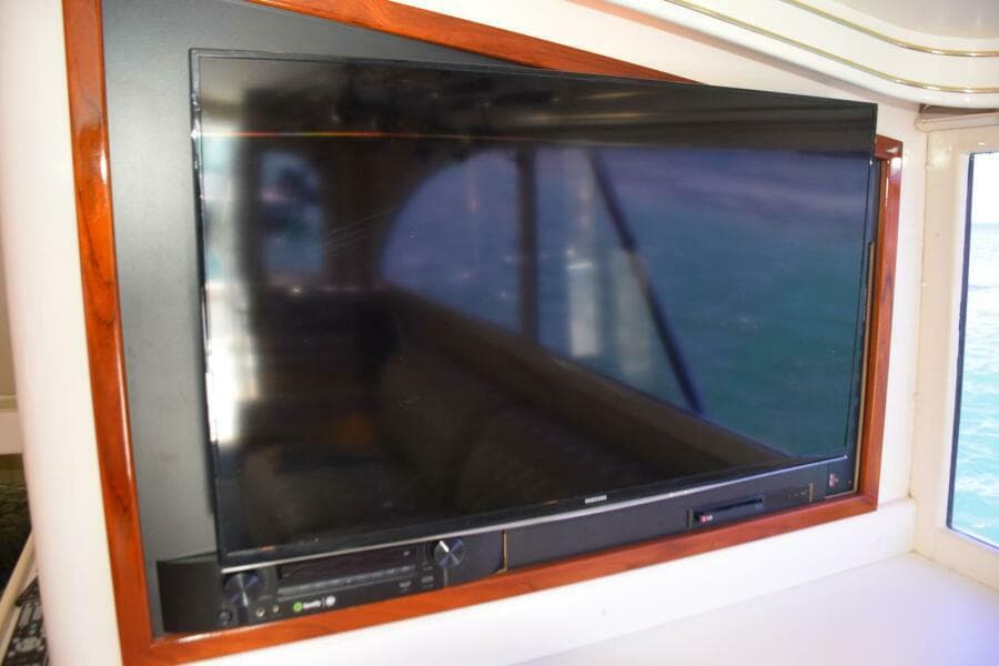 Flat Panel TV In Salon