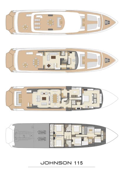 2027 Johnson SKYLOUNGE w/FB w/ON-DECK MASTER
