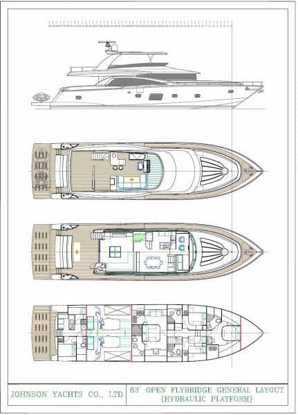 2027 Johnson Flybridge w/Hydraulic Platform