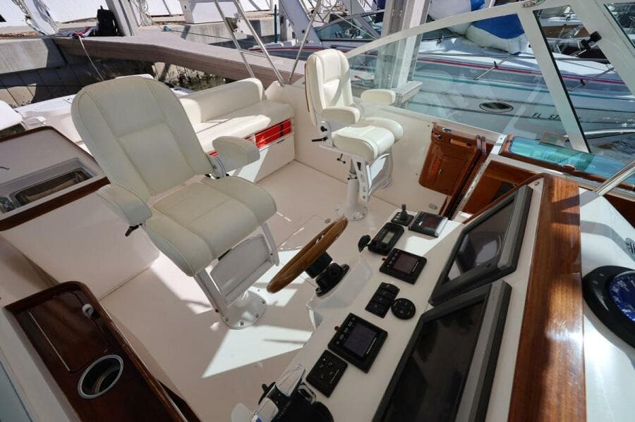 Helm Looking Down And Aft