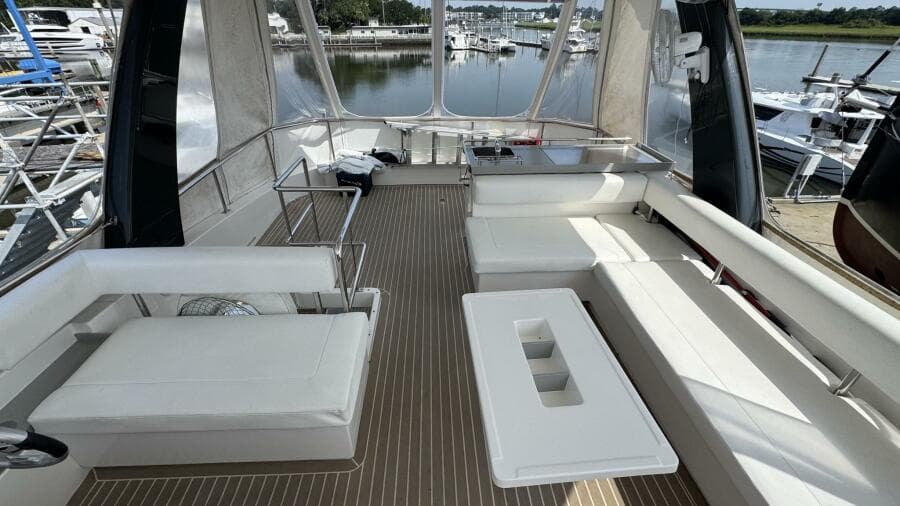 Flybridge Looking Aft