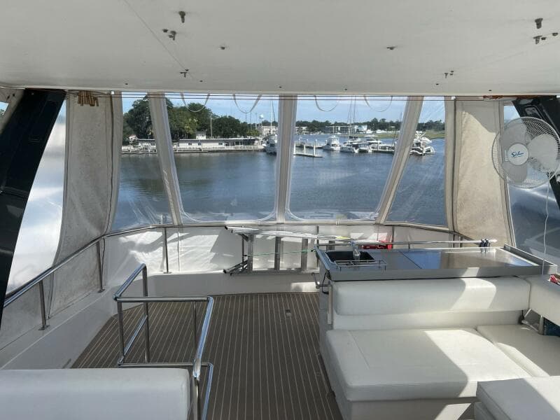 Flybridge Looking Aft