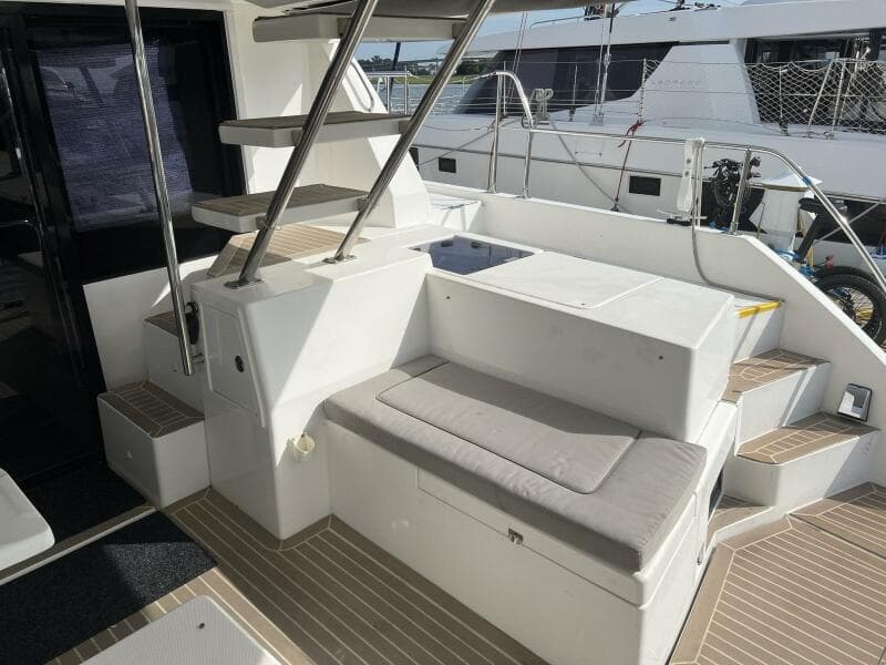 Aft Cockpit Stairs to Flybridge