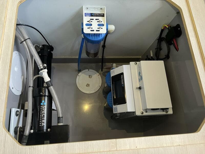 Engine Compartment with Spectra Watermakers System