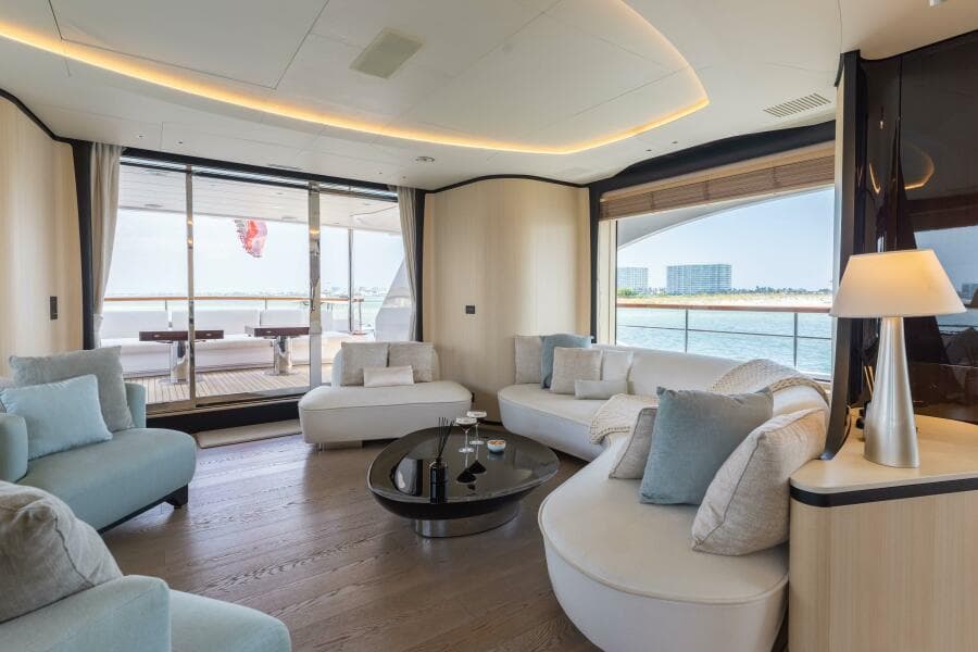 Main Salon Looking Aft