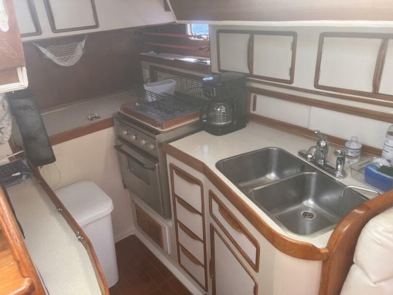 Galley Double Sink & Storage