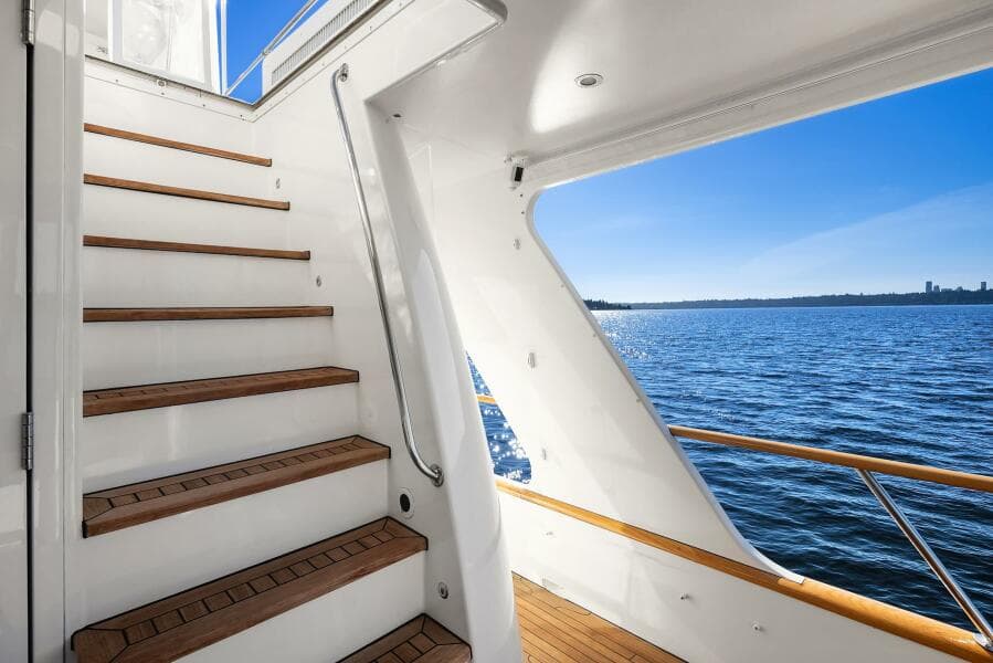Stairs to Flybridge