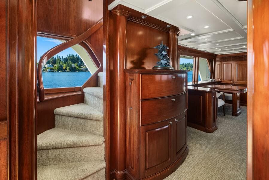 Stairs to Flybridge