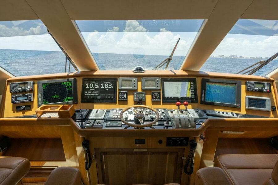 2005 Hatteras Enclosed Bridge