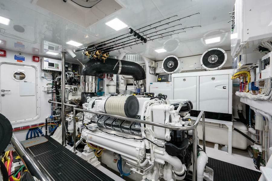 Starboard Engine Looking Forward