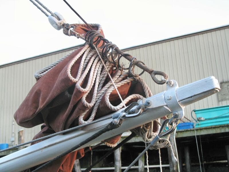 Gallant furled jib