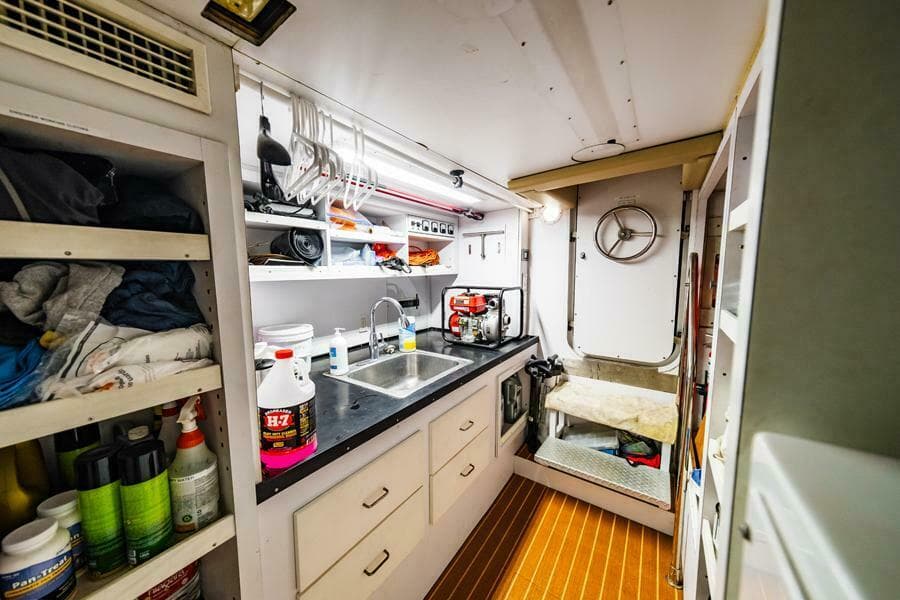 Lazarette Looking Aft