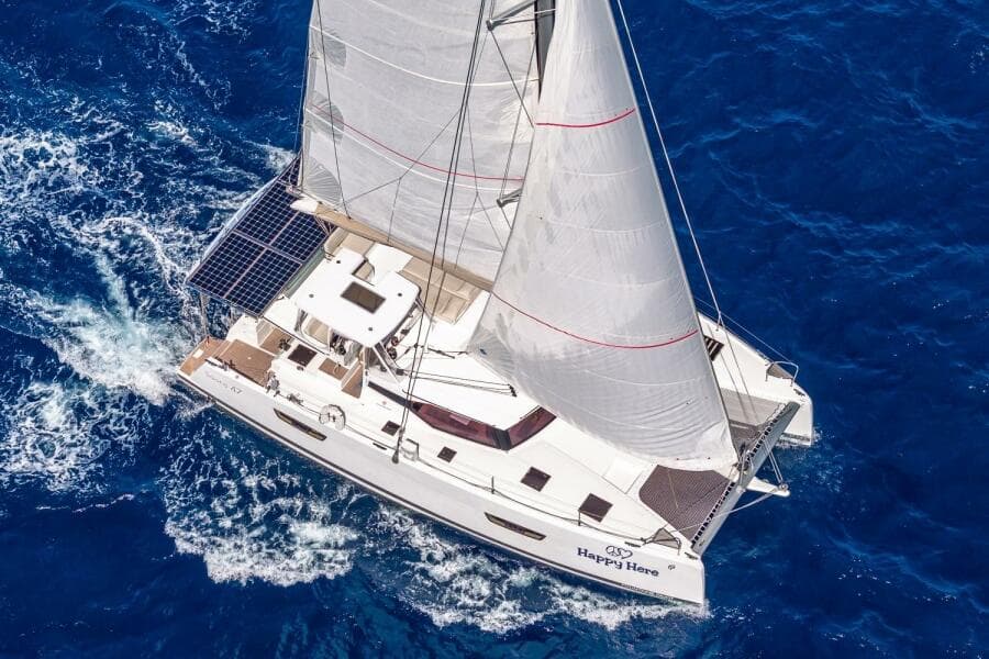 Happy Here    Sailing With Jib Overhead 2