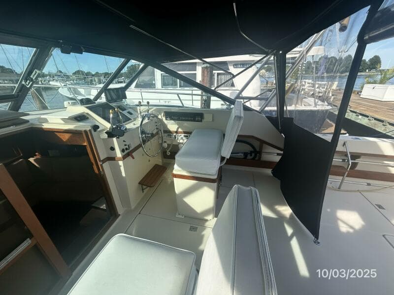 31' Pursuit upper deck starboard