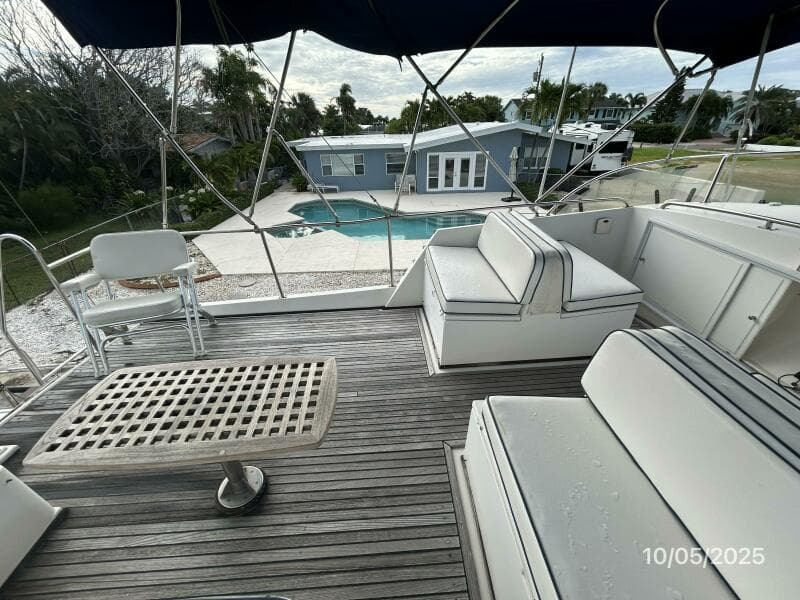 42' Grand Banks flybridge port