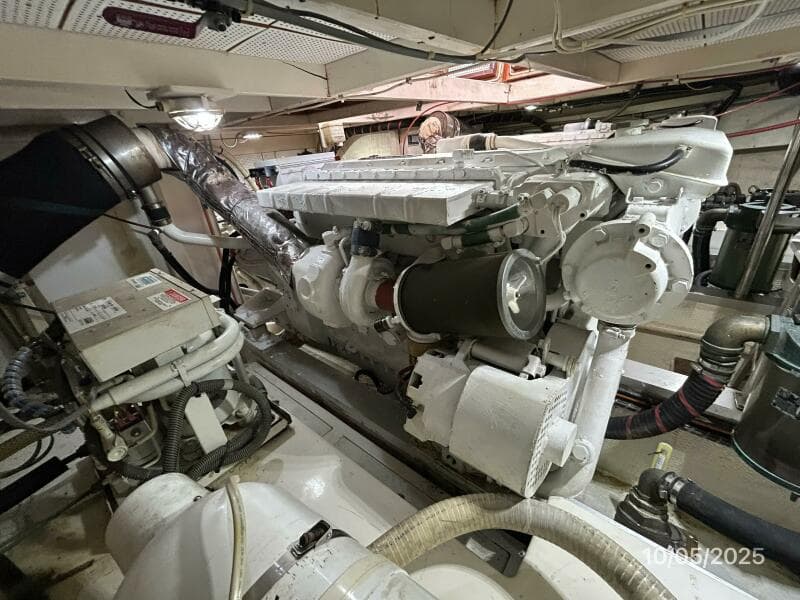 42' Grand Banks starboard main engine2
