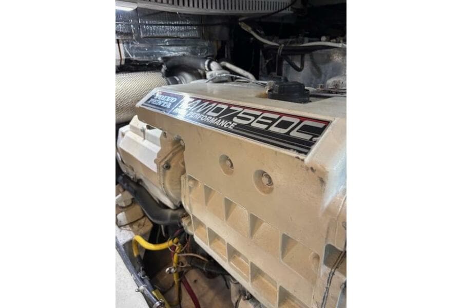 Volvo Penta engine in 2004 Carver 466 Motor Yacht, showcasing high performance.