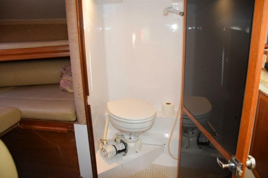 Electric Head With Shower Wand And Floor Drain