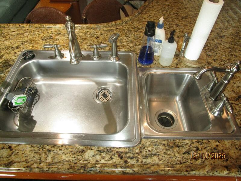 60' Jefferson galley sinks