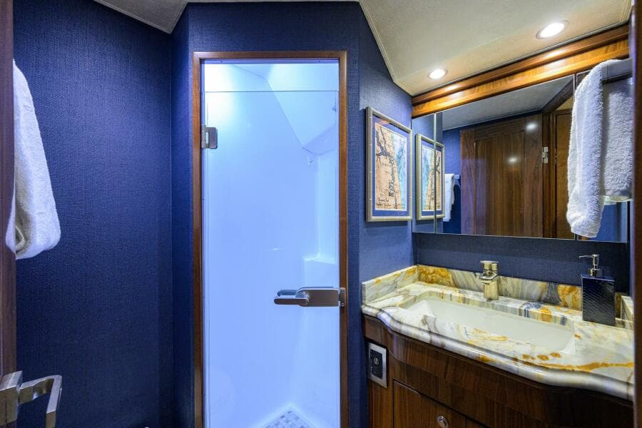 Viking  92 SPECULATOR - Guest Stateroom Midship Port Ensuite Head