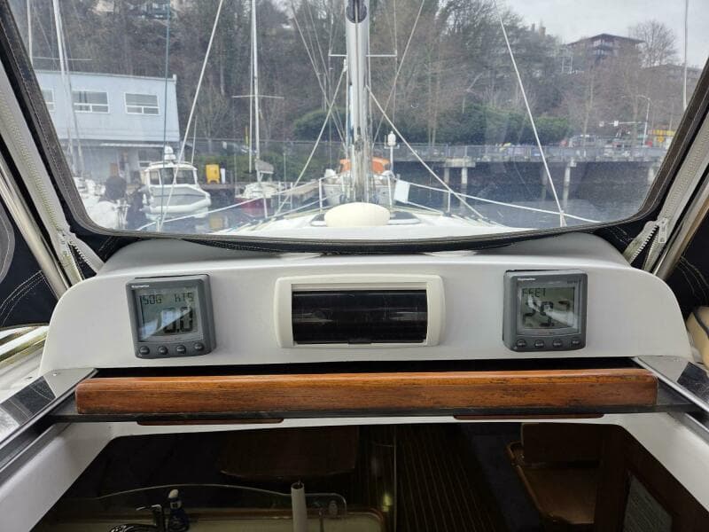 Instruments at companionway