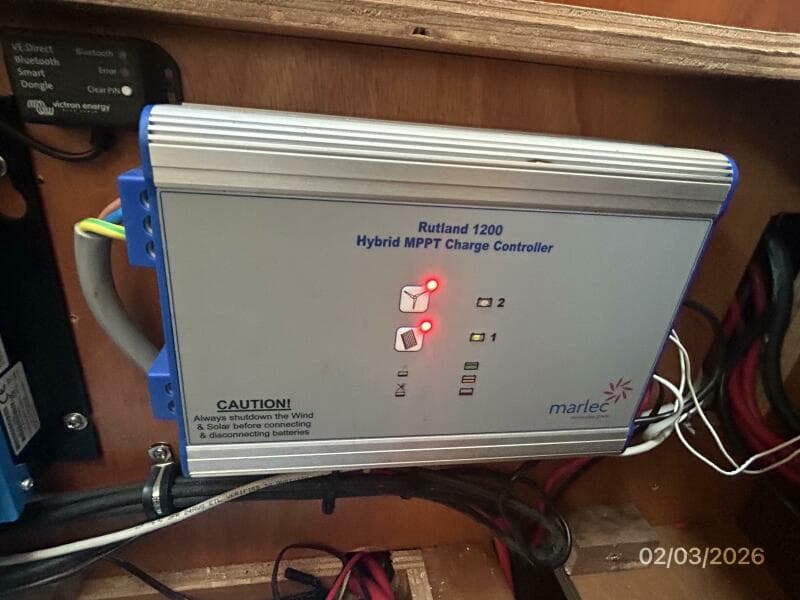54' Jeanneau wind generator controller