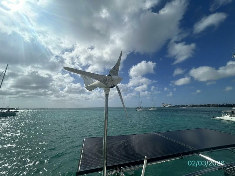 54' Jeanneau wind generator