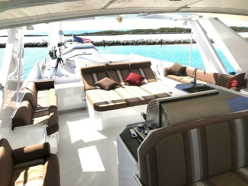 Flybridge Looking Aft  