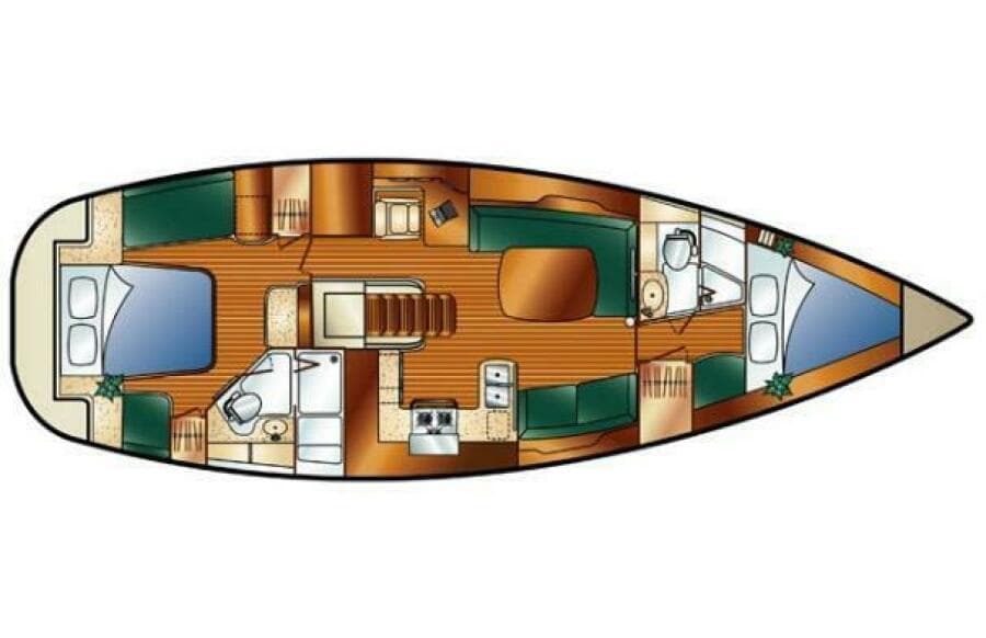 2010 Hunter 45 Center Cockpit