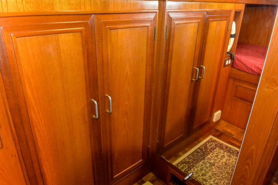 Port Guest stateroom hanging locker 