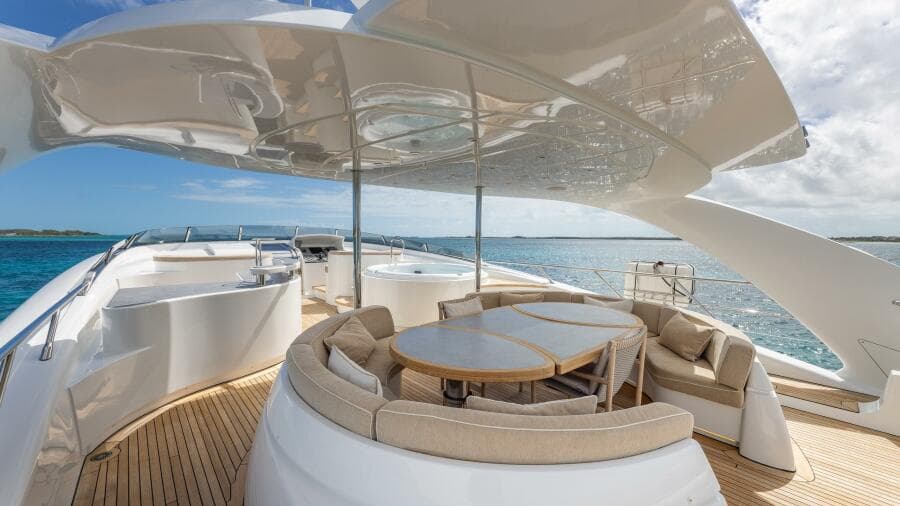 Sundeck Dining Area Looking Forward 