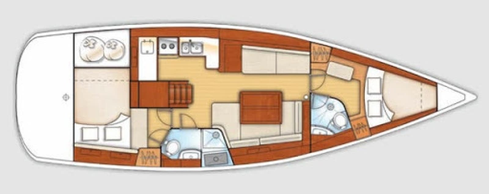 2008 Beneteau Oceanis 43 - Layout